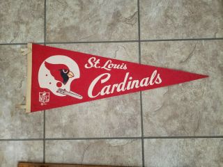 St Louis Cardinals Vintage Single Bar Old Logo Helmet 1967 Full Size Pennant