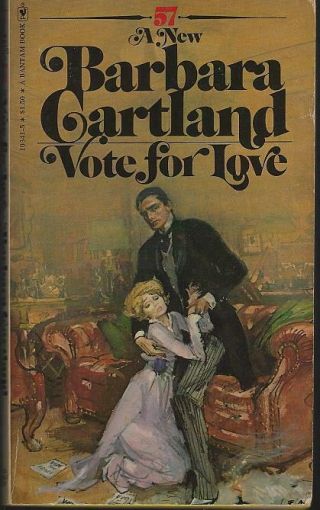 Vote For Love Vintage Barbara Cartland 1977 Paperback Historical Romance