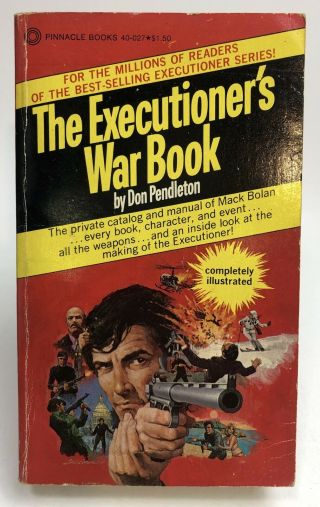 Executioner’s War Book Don Pendleton Pinnacle Series 1st Printing Action