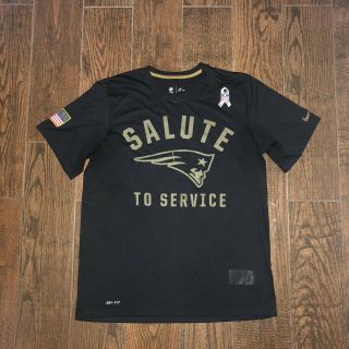 Mens England Patriots Nike Dri Fit Salute To Service Military T Shirt Sz.  L