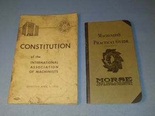 1935 Morse Twist Drill & Machine Co Machinist`s Practical Guide Bedford Ma 1958
