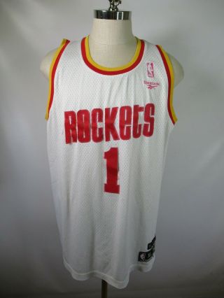 F9082 Reebok Houston Rockets 1 Mc Grady Nba - Basketball Jersey Size Xl