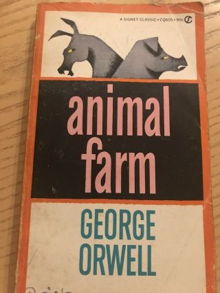 Vintage Animal Farm By George Orwell 1946 Paperback Signet