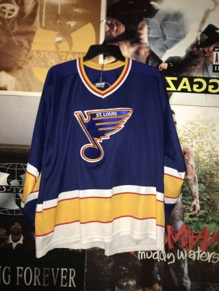 Vintage St.  Louis Blues Brendan Shanahan 19 Ccm Jersey Sz Xl Gretzky Nhl