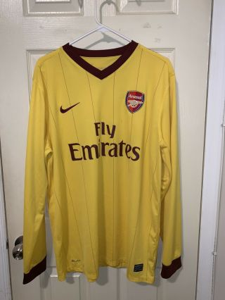 Arsenal Jersey Xl 2011 - 2012 Third Long Sleeve Nike Gunners