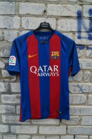 Fc Barcelona Spain Home 2016/2017 Soccer Football Shirt Jersey Men 