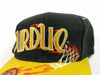 VTG 90s Purdue Boilermakers Basketball Spell Out Snapback Hat College 3