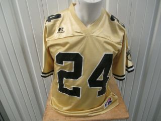Vintage Russell Athletic Purdue Boilermakers 24 Small Gold Black Jersey Preown