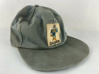 Vintage 1962 Houston Oilers Hat With Rare Logo