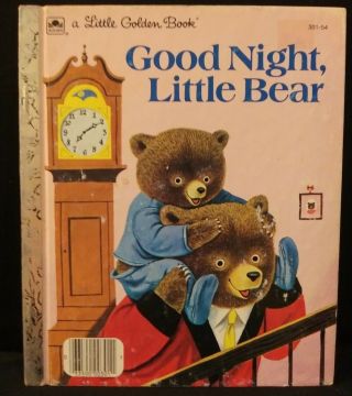 Vintage Little Golden Book Good Night,  Little Bear Patsy Scarry 1961