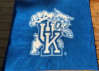 Vintage University Of Kentucky Biederlack Of America Throw Blanket 55 " X 49 "