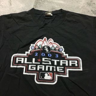 2003 Mlb All Star Game Chicago White Sox Vtg Us Cellular Field T Shirt Black L