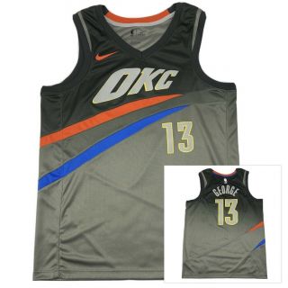 Nike Oklahoma City Thunder Paul George Nba Basketball Jersey Mens Size 48 Large
