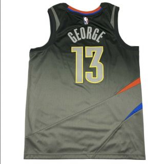 Nike Oklahoma City Thunder Paul George NBA Basketball Jersey Mens Size 48 Large 3
