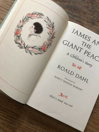 James And The Giant Peach By Roald Dahl 1961 Illustrated - No Dust Jacket