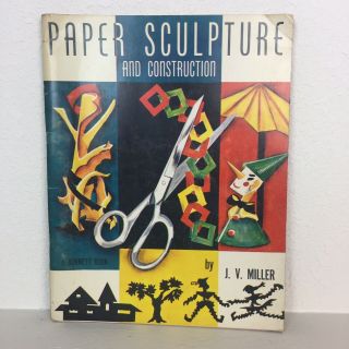 Vintage Retro Book Decor Paper Sculpture And Construction 1957