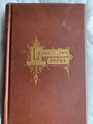 The Poetical Of Henry Wadsworth Longfellow (hardcover 1879) Complete Poems