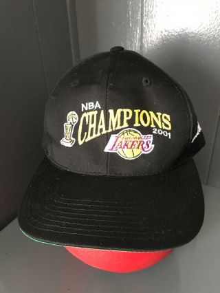 2001 Los Angeles Lakers Nba Champions Basketball Cap Hat Sports Illustrated Nyh