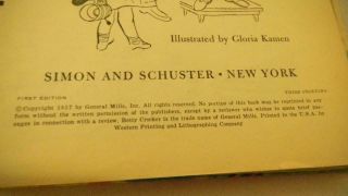 Vintage Betty Crocker Cookbook FOR BOYS & GIRLS 1st Edition 3rd Printing 1957 3