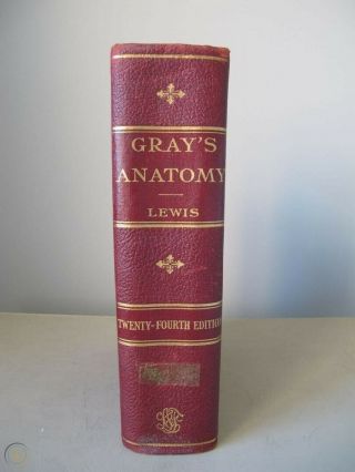 Gray’s Anatomy 24th Edition.  1942.  Rare.  Acceptable.