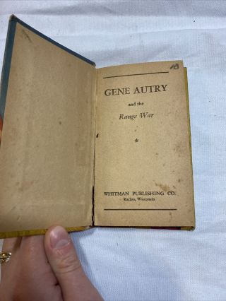 Gene Autry and The Range War 1950 Better Little Book,  Big Little Book N2 2