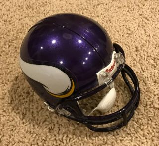 Riddell Nfl Minnesota Vikings Mini Football Helmet Purple