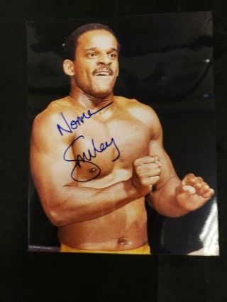 Vintage Hand - Signed Wrestling 8x10 Photo Norman Smiley W/coa