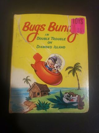 Vintage Big Little Book Bugs Bunny Double Trouble On Diamond Island Book S - 31