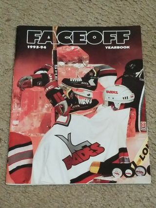 Kansas City Kc Blades Ihl Hockey 1993 - 94 Faceoff Yearbook