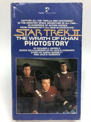 Star Trek 2 The Wrath Of Khan Photostory Anobile Pocket Sci Fi 1st Printing Tv