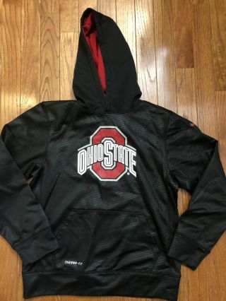 Nike The Ohio State Therma - Fit Boys Youth Sweatshirt M 10/12