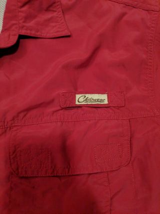 CHILI WEAR UNIVERSITY OF ALABAMA Large Men Short Sleeve Red Button Up Shirt 3