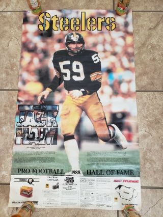 Pittsburgh Steelers Jack Ham Pro Football Hall Of Fame 1988 Kodak Vintage Poster