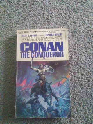 Conan The Conqueror Vintage Robert Howard 1967 First Edition Paperback Lancer