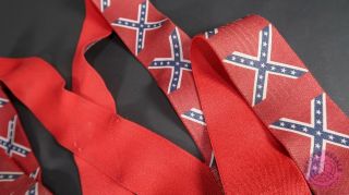 Vintage Ole Miss Rebels Mississippi Confederate Flag Suspenders 3
