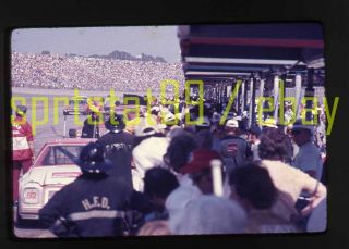 Earl Ross 52 In Pits - 1976 Nascar Daytona 500 - Vintage 35mm Race Slide