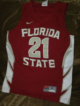 Florida State Seminoles Basketball Jersey Youth Small Nike Garnet 21