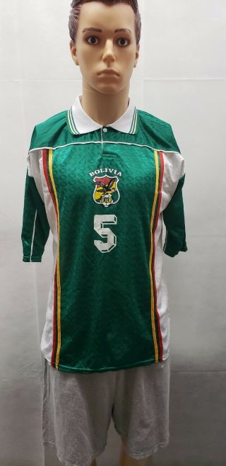 Vintage Bolivia Soccer Football Jersey Kit Mallot Mens M