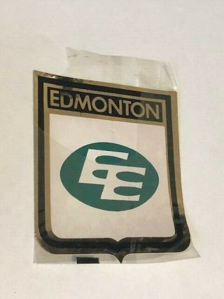 Rare Vintage Cfl Edmonton Eskimos Sticker Decal