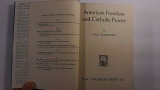 Vintage Book - American Freedom and Catholic Power - Paul Blanshard 1951 2