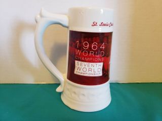 St.  Louis Cardinals Sga Item 1964 World Series Championship Collectible Beer Ste