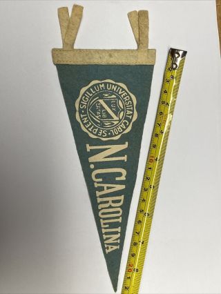 Vintage UNC North Carolina Tarheels Tar Heels University Mini Pennant 3.  5x8.  5 2