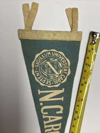 Vintage UNC North Carolina Tarheels Tar Heels University Mini Pennant 3.  5x8.  5 3