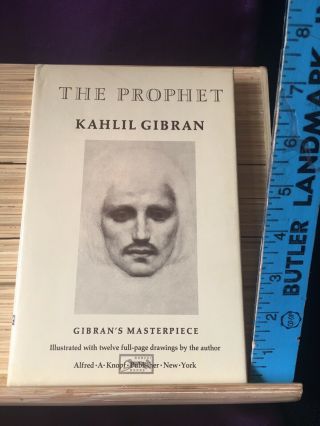 Vintage Book 1977 The Prophet Kahlil Gibran Illustrated Hardback Philosophy Art