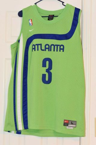 Vintage Nike Green Jersey Atlanta Hawks Shareef Abdur - Rahim,  Men L