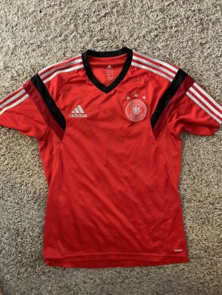 Mens Medium Adidas Soccer Football Futbol Jersey Deutscher Fussball - Bund Germany