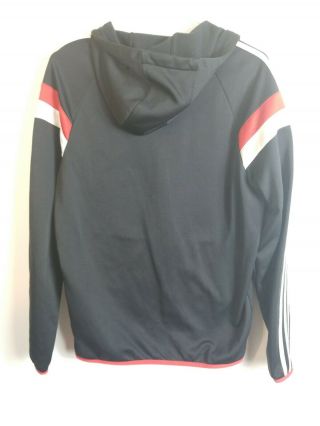 Adidas Mls Dc United Mens Jacket Size Small Zip - Up Black Soccer