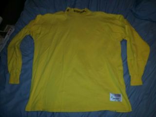 Pittsburgh Steelers Yellow Mock Turtle Neck Long Sleeved Maxit Shirt 2x - Large