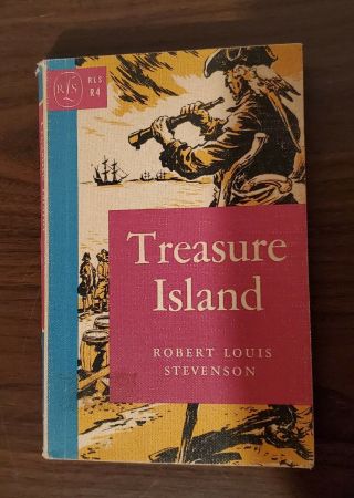 Antique Book Treasure Island By Robert Louis Stevenson