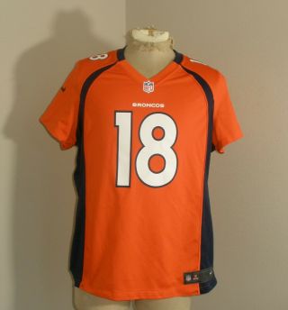 Womens Nfl On Field Denver Broncos Peyton Manning 18 Orange Jersey Xxl 2xl